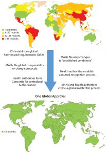 Figure 3: Roadmap toward one global approval (MAHs = marketing authorization holders) 