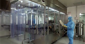 Aseptic processing area for fill and finish