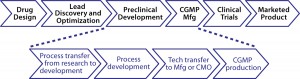 Figure 1: Life cycle of drug-product development