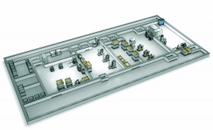 Figure 4: Generic single-use facility layout