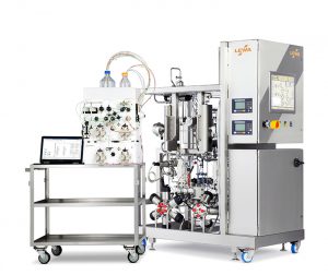 LEWA’s new EcoPrime Twin LPLC with Contichrome CUBE Combined unit – both installed at the Fraunhofer Institute for Interfacial Engineering and Biotechnology (Stuttgart, DE) and a duplicate pair of systems in LEWA’s Devens, MA and UMASS Lowell, USA sites